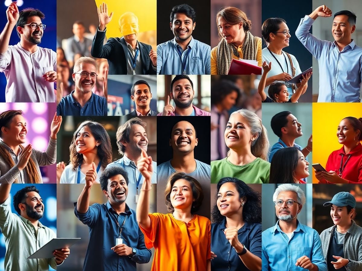 Oameni inspiraționali realizând diverse activități.