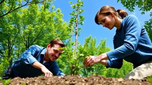 Main page 17 Celebrități plantând copaci pentru mediu.